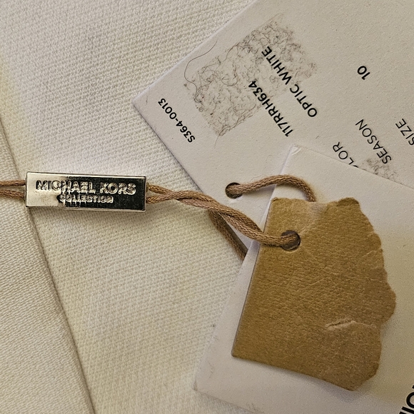 NEW tags Michael Kors COLLECTION RUNWAY skirt with grommets and large beads - Picture 10 of 14